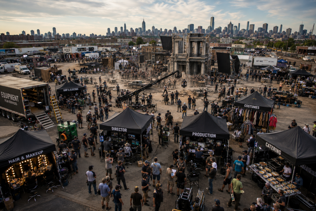 How Film Production Crews Organize Large Movie Shoots